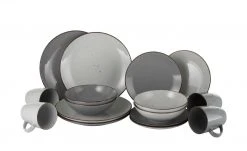Peill+Putzler Kombiservice, 16-teilig Siena | Hellgrau / Dunkelgrau -ALA Geschir Verkaufs 11520621 15 201908082247