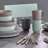 Ritzenhoff & Breker Tafelservice, 8-teilig Jasper | Mint / Weiß