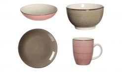 Ritzenhoff & Breker Kombiservice 16-tlg. Happy | Grau + Rosa -ALA Geschir Verkaufs 11524733 1 202104162236