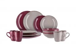 Peill+Putzler Kombiservice, 16-teilig Siena | Berry (Pink) / Steingrau -ALA Geschir Verkaufs 11524764 5 202109211234