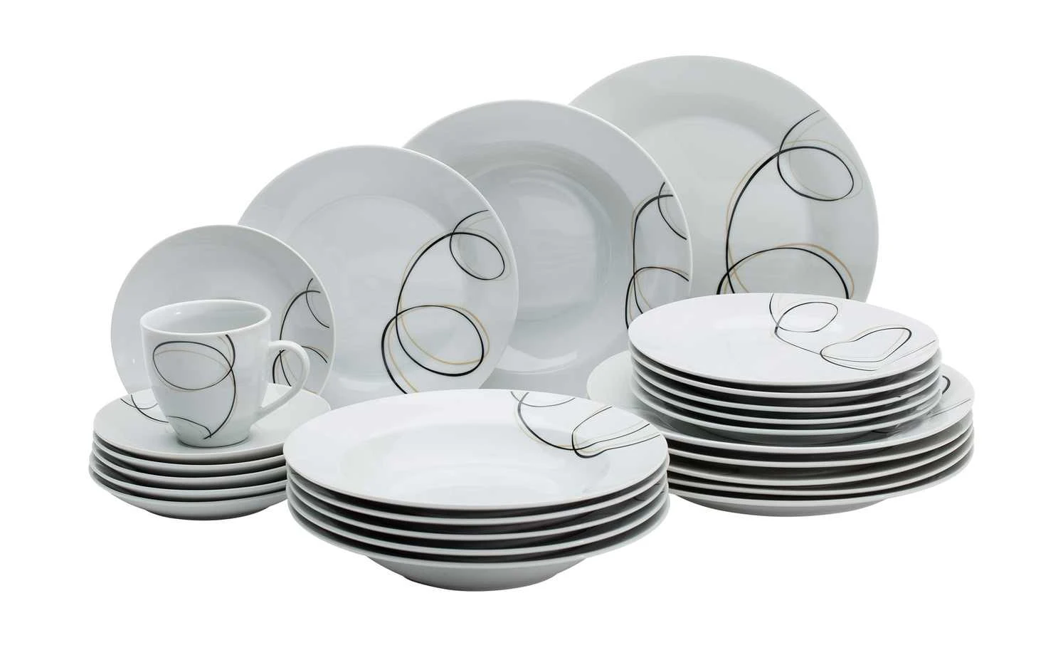 KHG Kombiservice, 30-teilig Modena 4 KHG Kombiservice, 30-teilig Modena – Bild 2